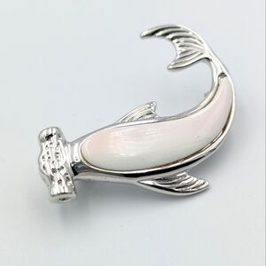 Hammerhead shark brooch pin